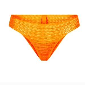Skims Crochet Orange Bikini Bottoms Cheeky Size 3XL Runs Small